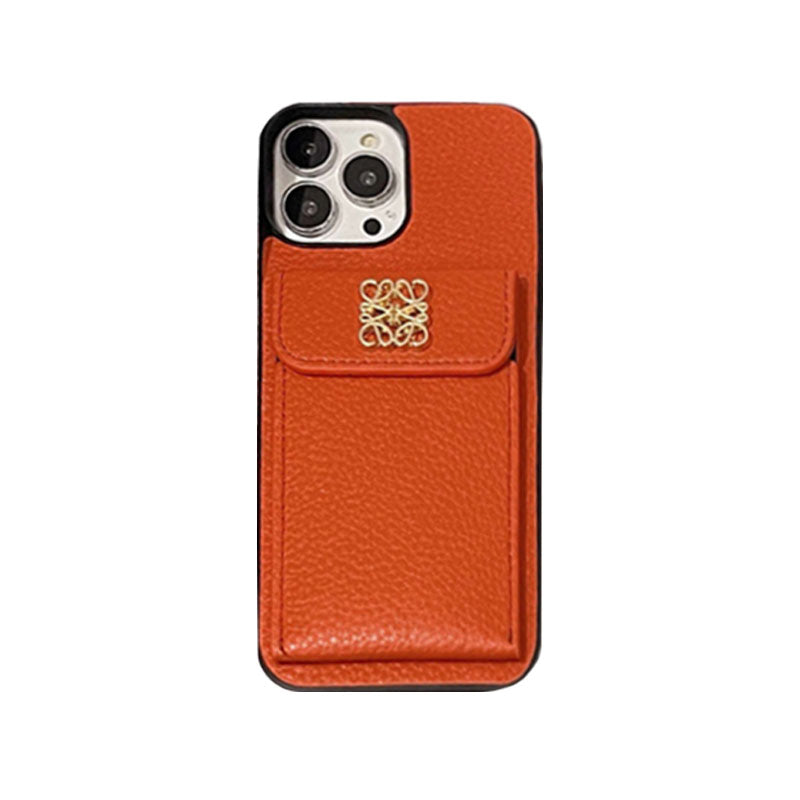 Funda de lujo para iPhone con tarjetero negro-QBK240603