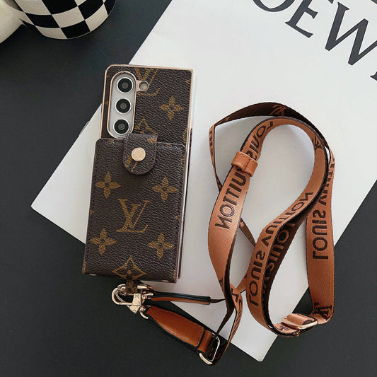 LUXUS VANZÍTÁSI MONOGRAM KÁRTYA TARTÓ KERESZTES SAMSUNG Z FOLD CASE