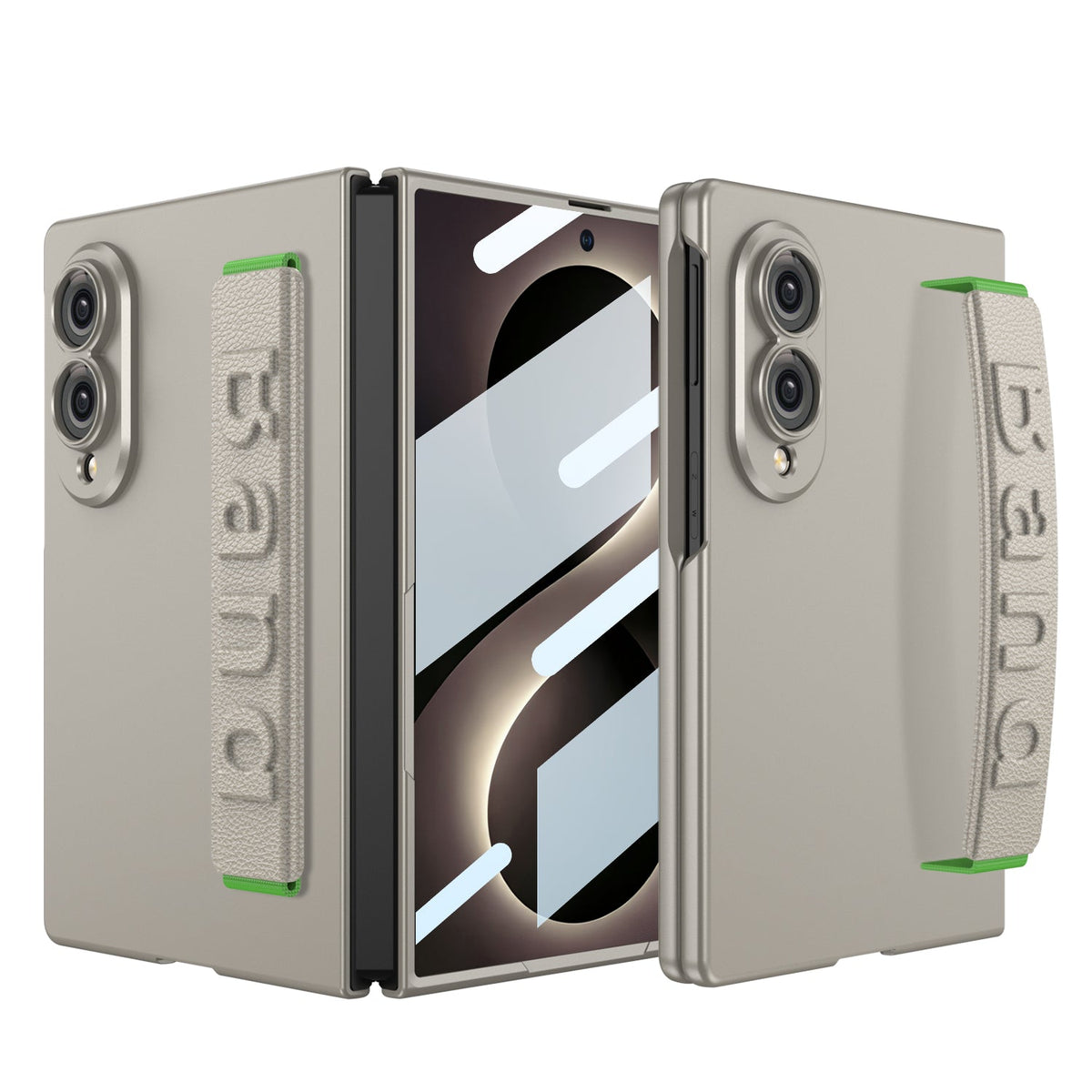 Galaxy Z Fold 8/7/6/5 széles, ultra divatos telefontok beépített edzett üveggel és csuklópánttal