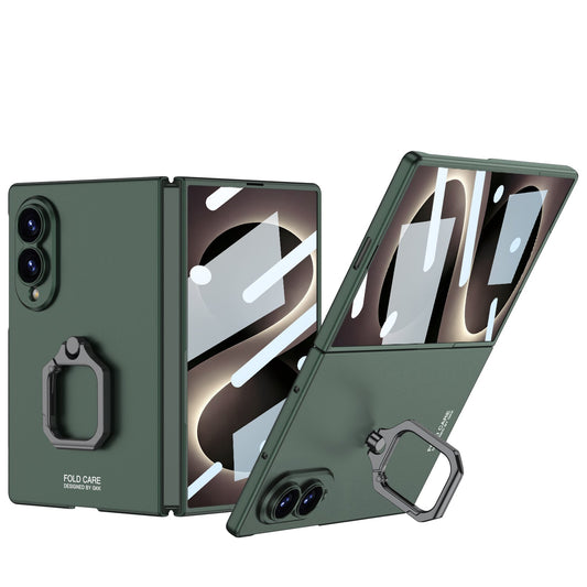 Galaxy Z Fold 8/7/6/5 Wide Ultra Fashion Phone Case with Built-In Tempered Glass & Ring Holder