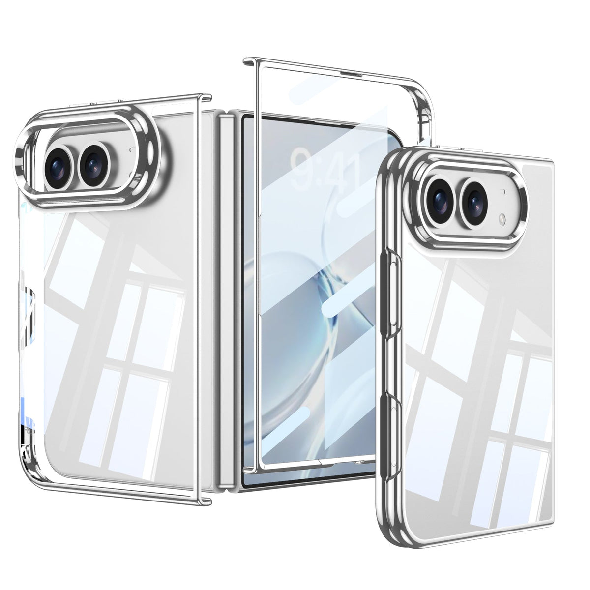 iPhone Ultra | Funda para teléfono ultradelgada y transparente con película de vidrio templado incorporada