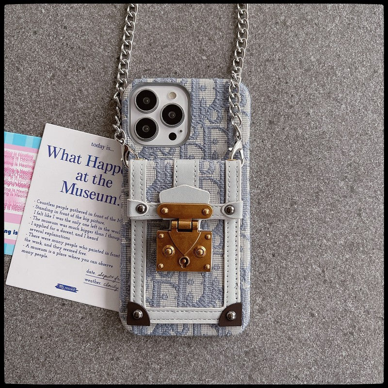 Mode kaart tas stof iPhone hoesje