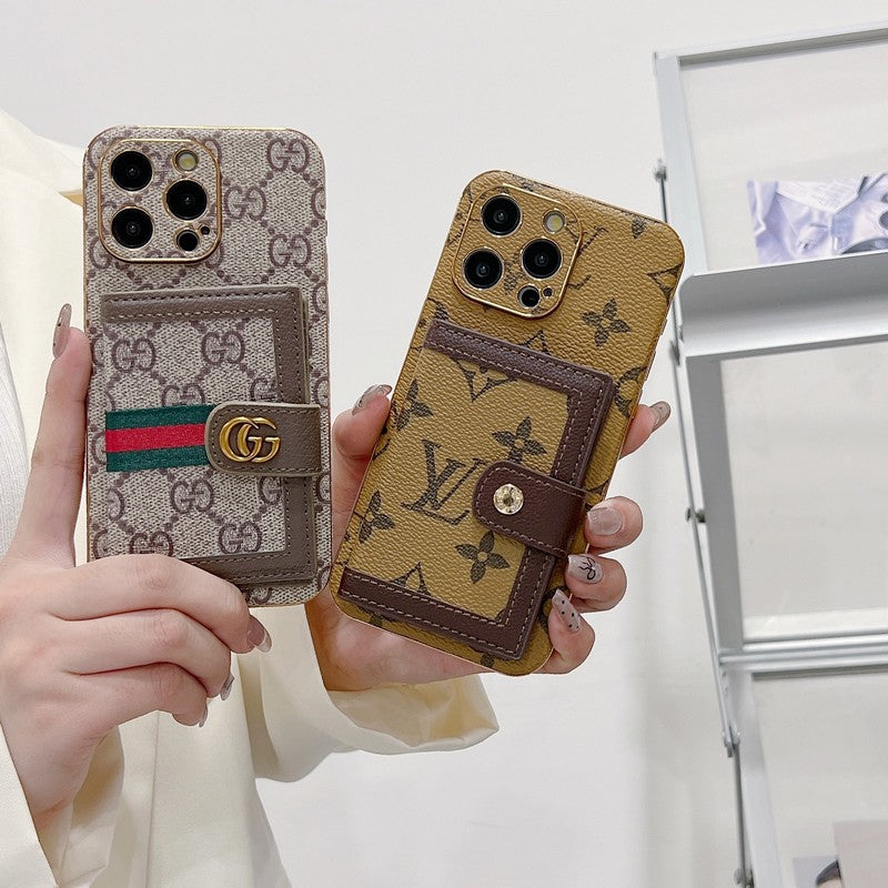 Custodia per iPhone con custodia per carte Premium