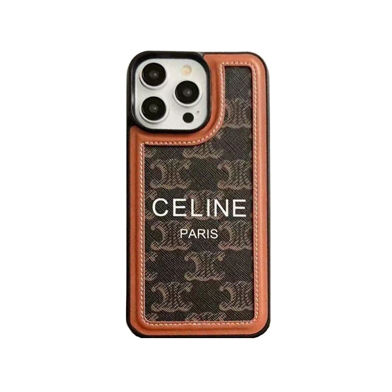 Funda blanca con correa para iPhone Celine-SZ231124