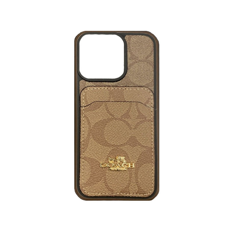 Funda clásica para iPhone con tarjetero Café -KB241416
