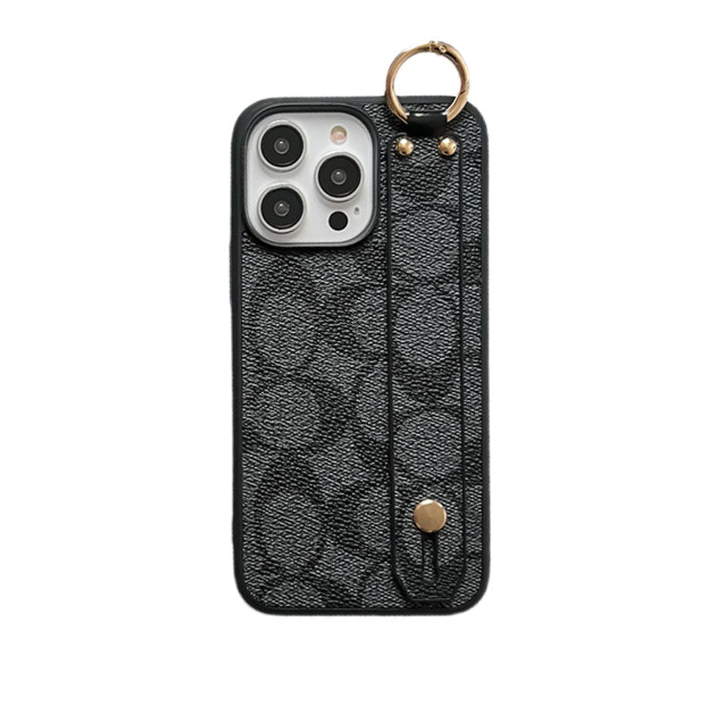 Klassieke iPhone-hoes met houder - Koffie-SW240330