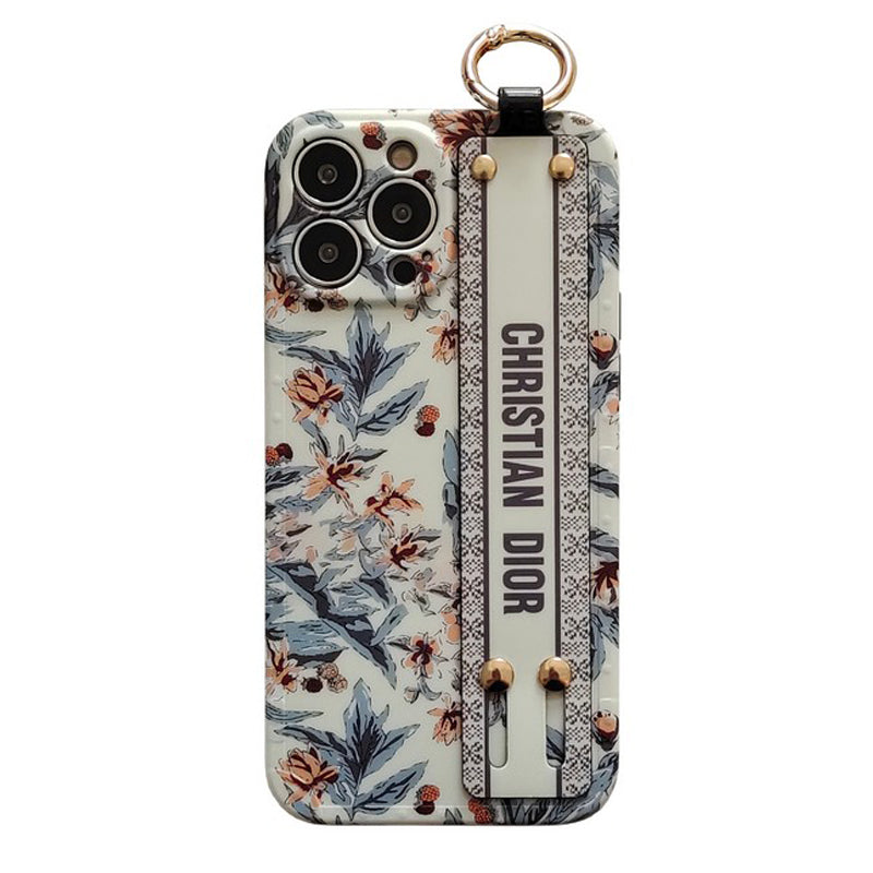 Mode Paars & Wit iPhone-hoesje voor de polsband