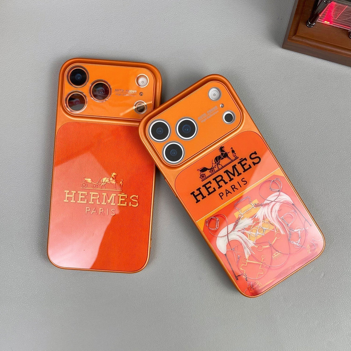 H Luxe iPhone-hoesje uit de oranje serie