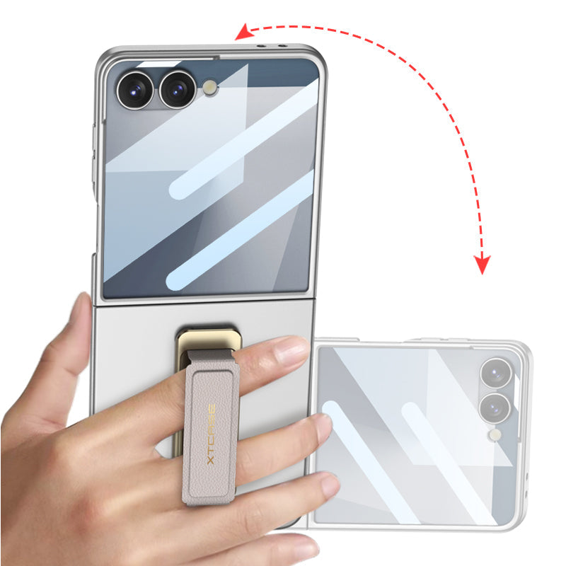 Mágneses tartó Ütésálló telefontok elülső védőfóliával Galaxy Z Flip7 készülékhez