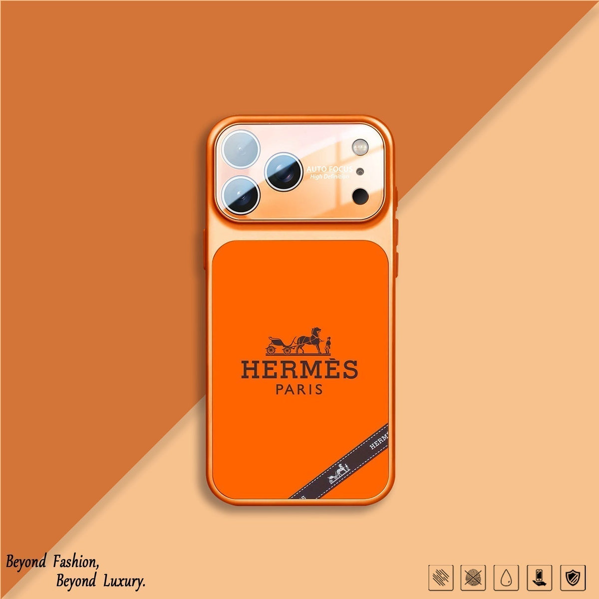 H Luxe iPhone-hoesje uit de oranje serie