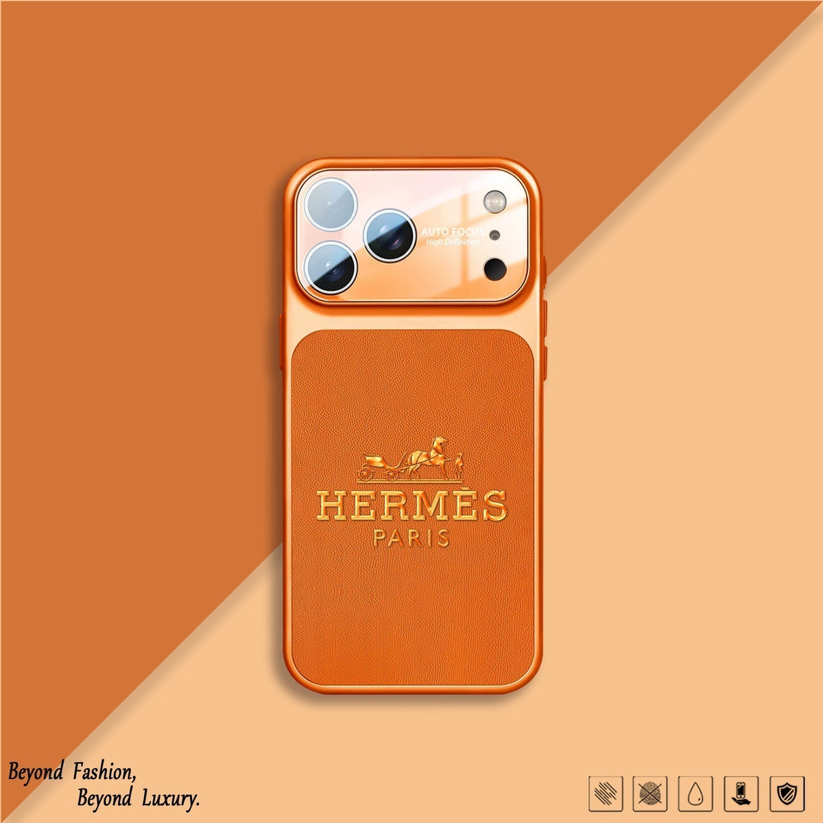 H Luxe iPhone-hoesje uit de oranje serie