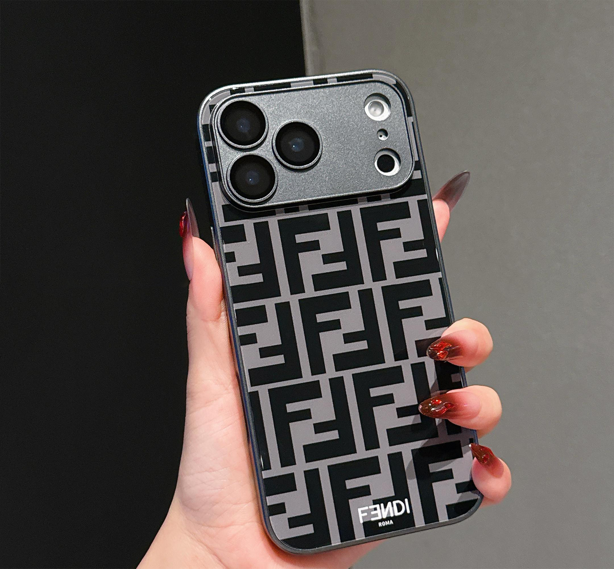 Luxe schokbestendig iPhone-hoesje met patroon en camerabescherming
