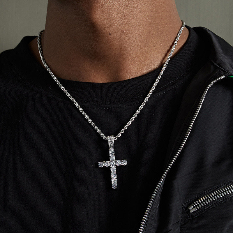 Iced Cross Necklace