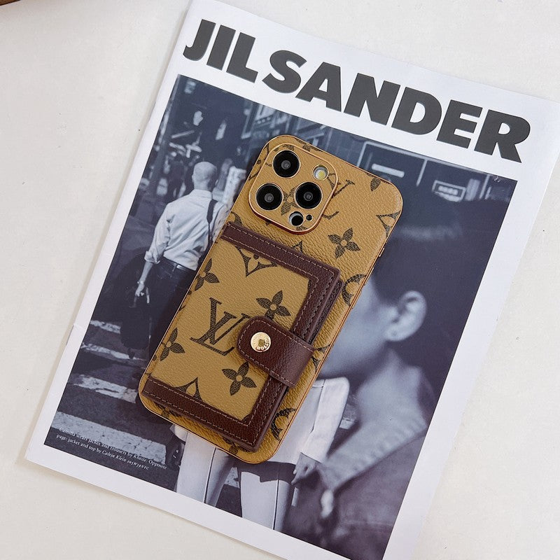 Luxe iPhone-hoesje met klassieke kleurenkaarttas