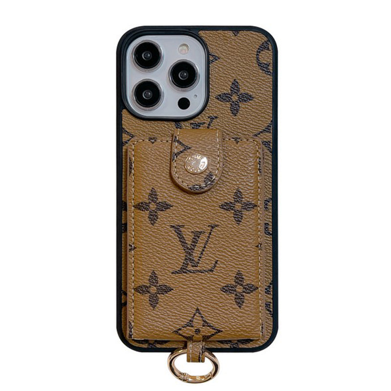 Luxe kaarttas iPhone-hoesje in klassieke kleur