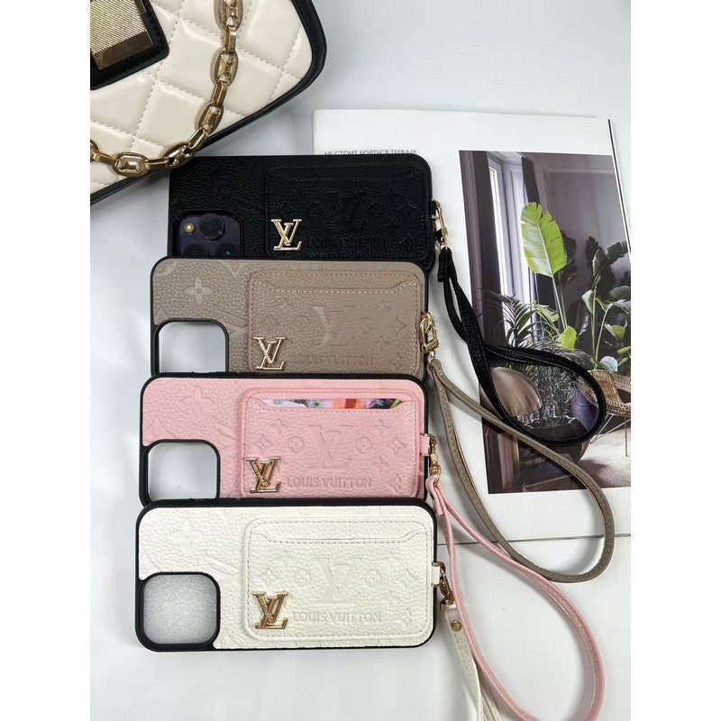 Luxe iPhone-hoesje met vier kleuren kaarttas