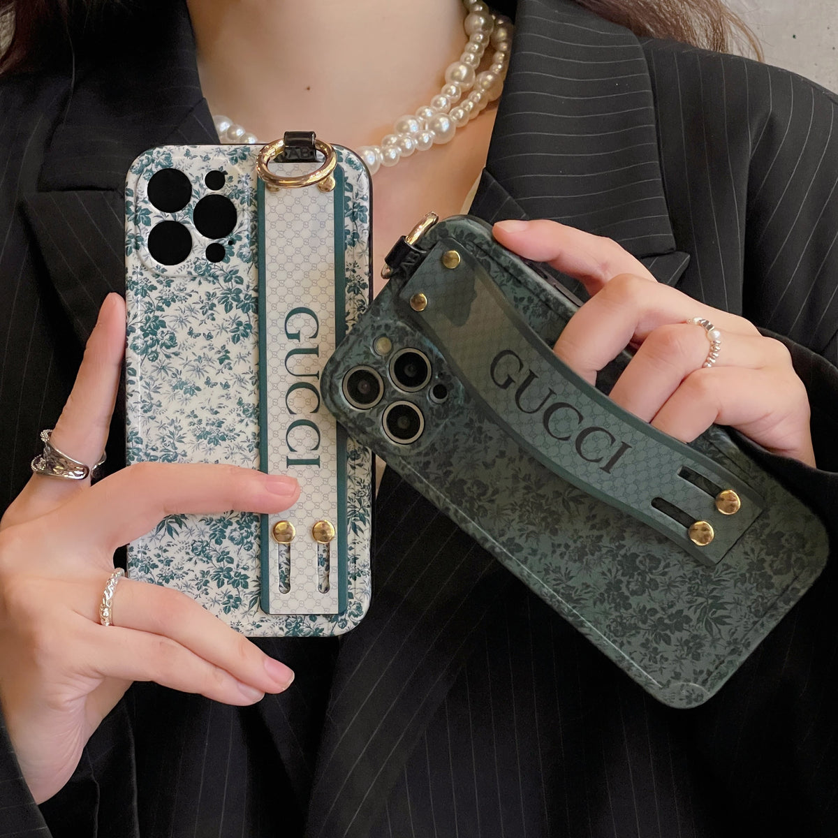 Funda Premium para iPhone con pulsera