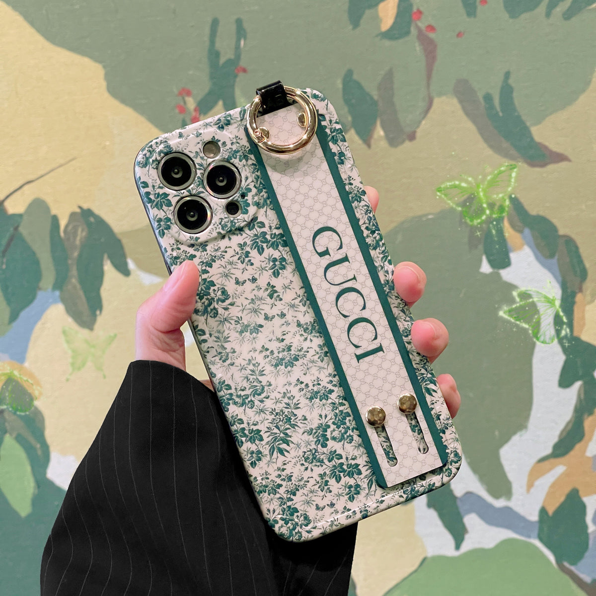 Funda Premium para iPhone con pulsera