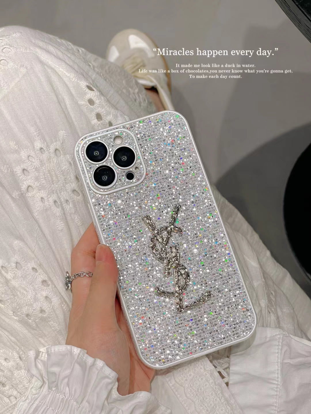 Luxe glitter iPhone-hoesjes