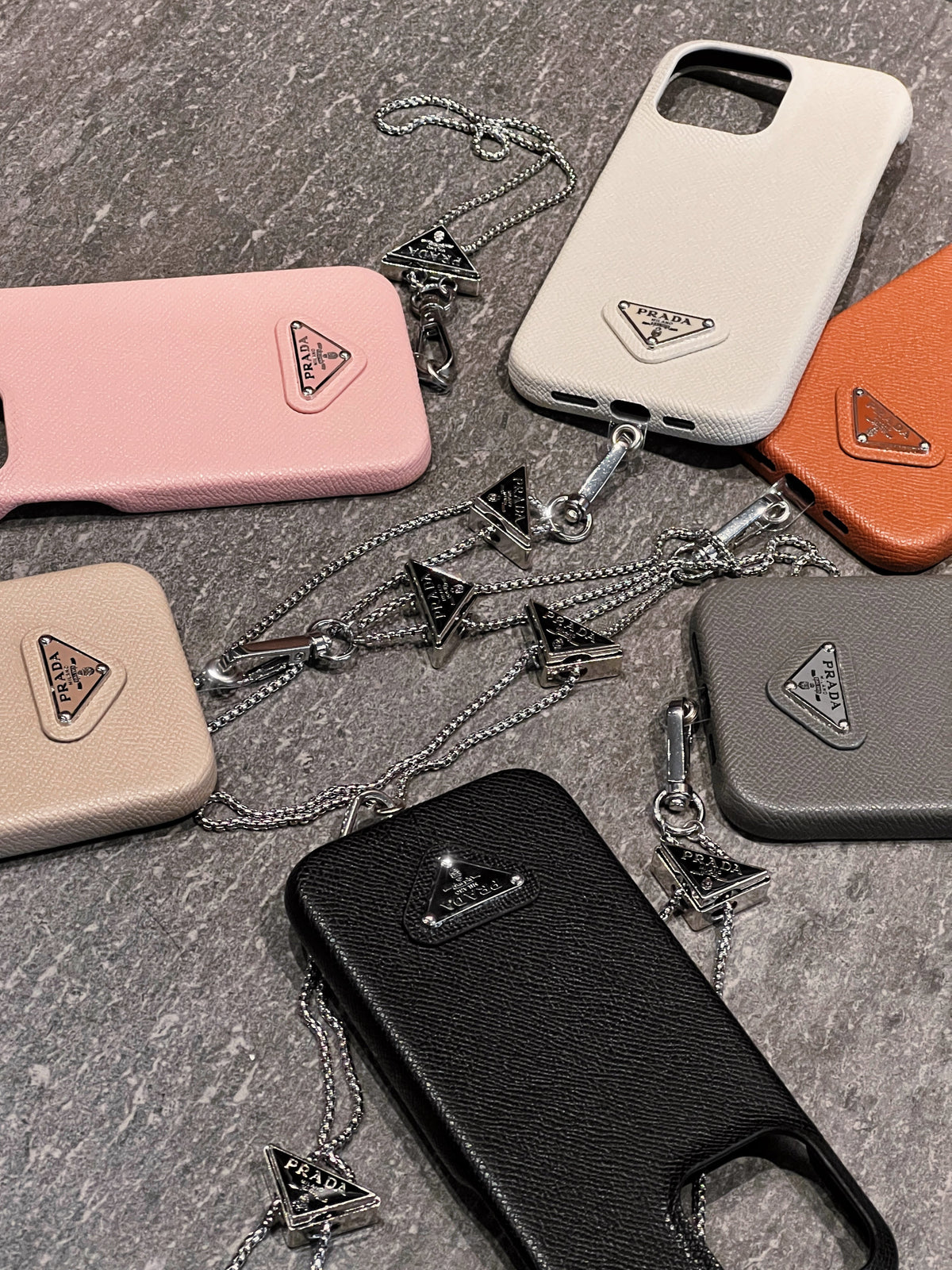 Funda cruzada de cuero de lujo para iPhone
