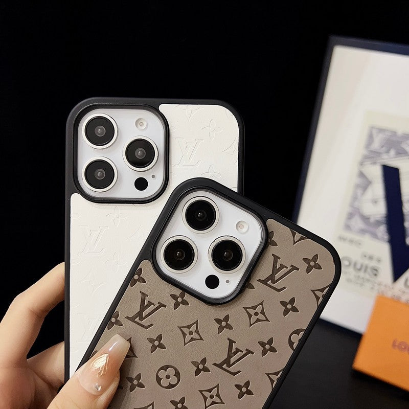 Luxe bruin iPhone-hoesje met handketting