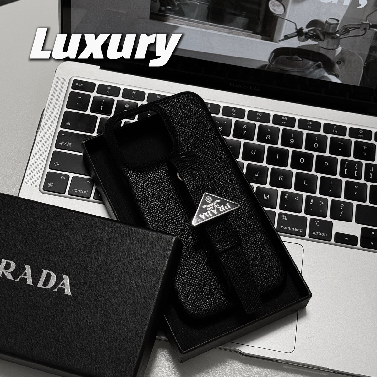Luxe iPhone-hoesje met leren handvat
