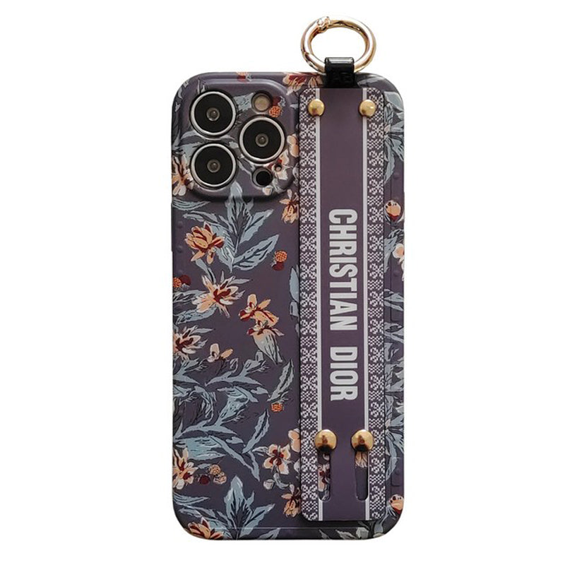 Mode Paars & Wit iPhone-hoesje voor de polsband