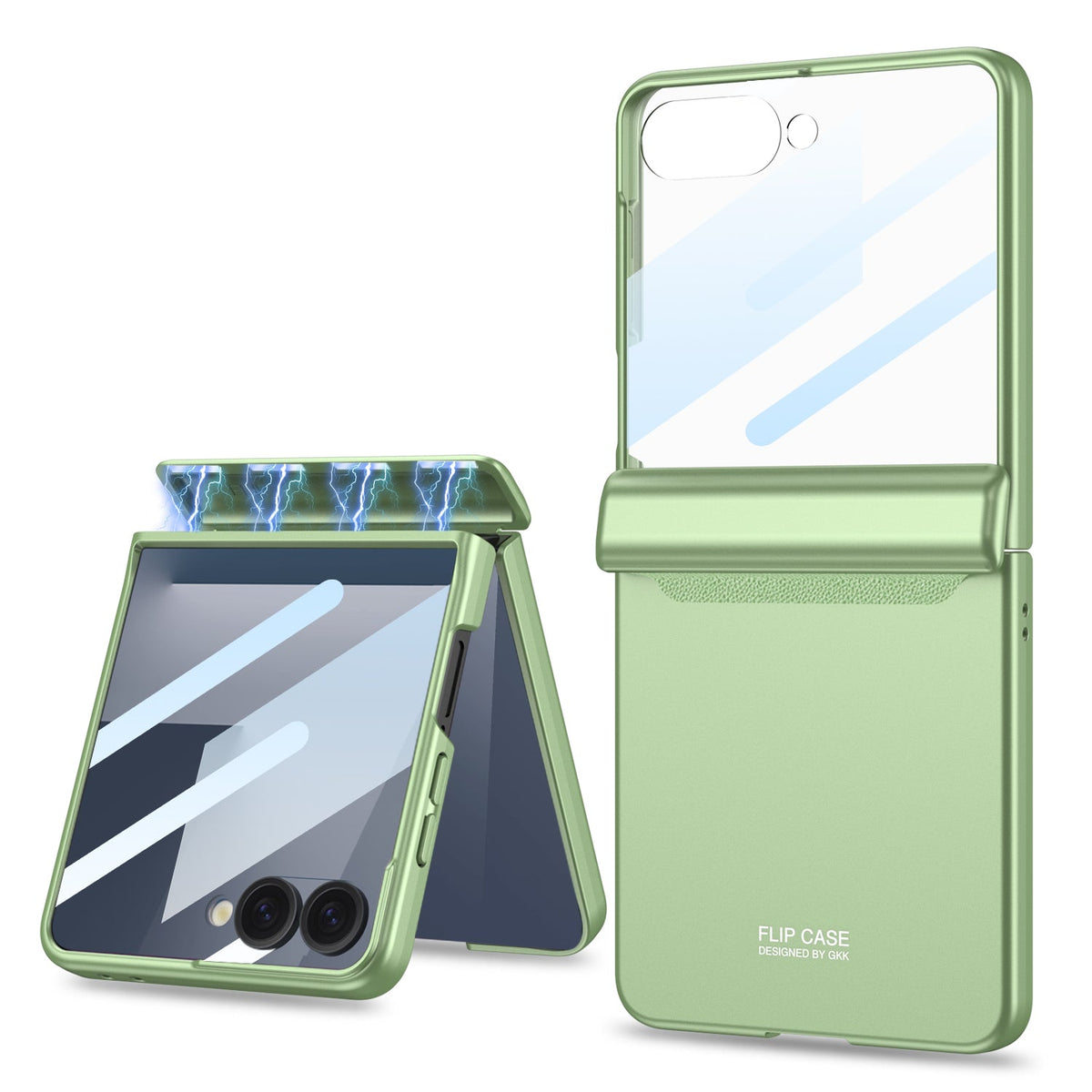 Magnetic All-included Shockproof Phone Case For Galaxy Flip 8/7/6/5/4/3 With Back Screen Protector