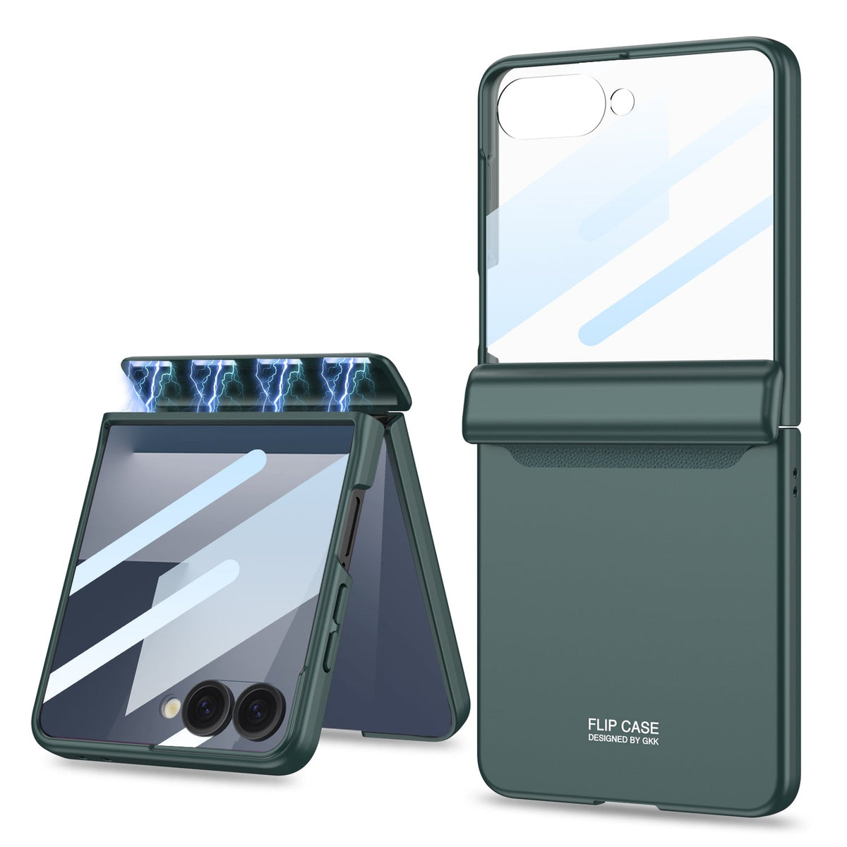 Magnetic All-included Shockproof Phone Case For Galaxy Flip 8/7/6/5/4/3 With Back Screen Protector