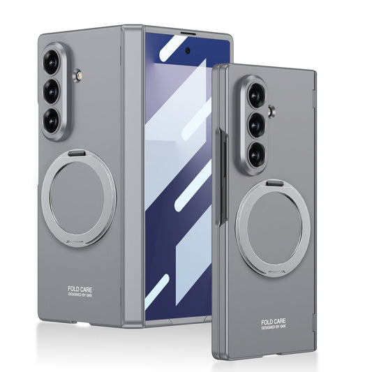 Luxus mágneses gyűrűs telefontok Galaxy Z Fold7 Fold8 Wide Ultra telefonhoz