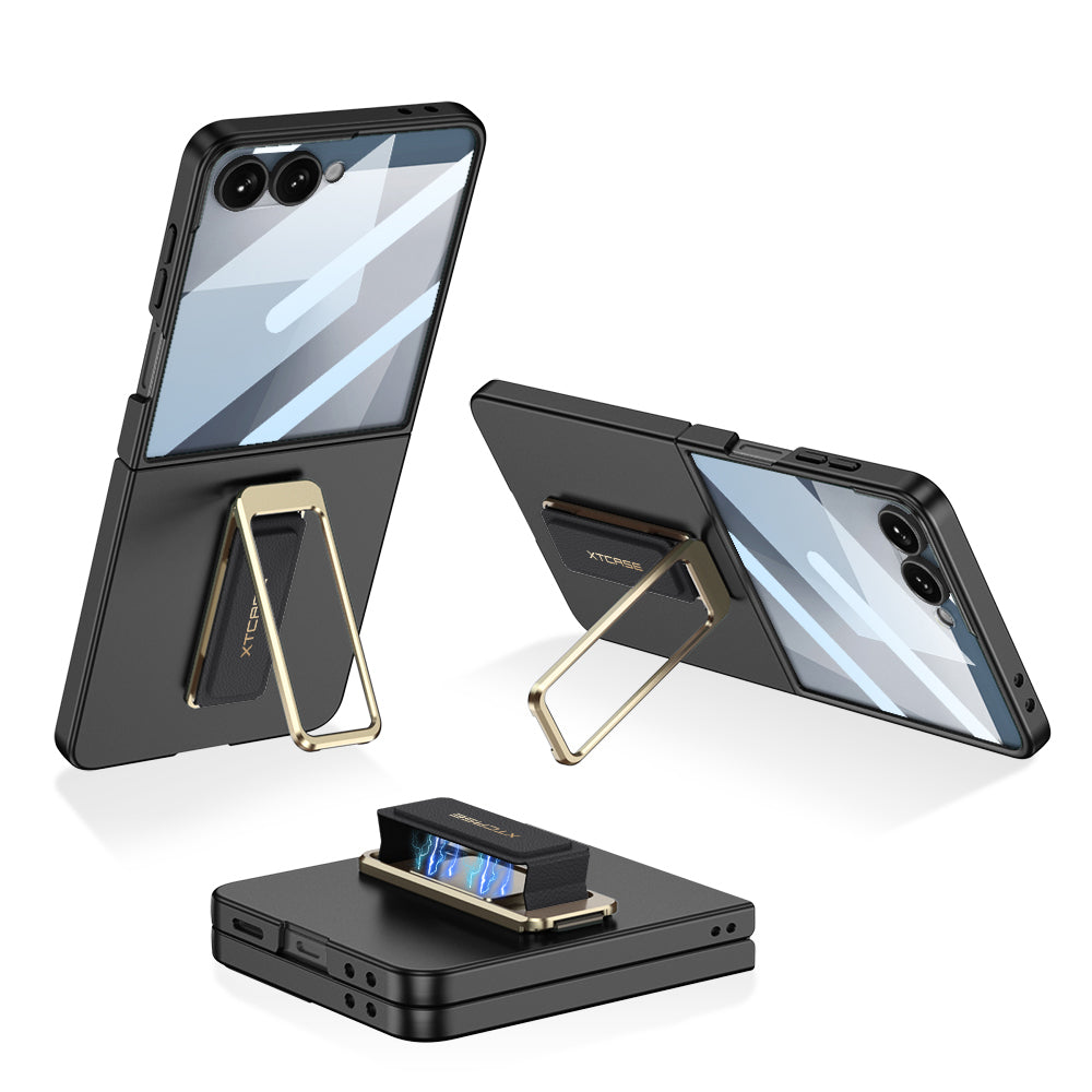 Mágneses tartó Ütésálló telefontok elülső védőfóliával Galaxy Z Flip7 készülékhez