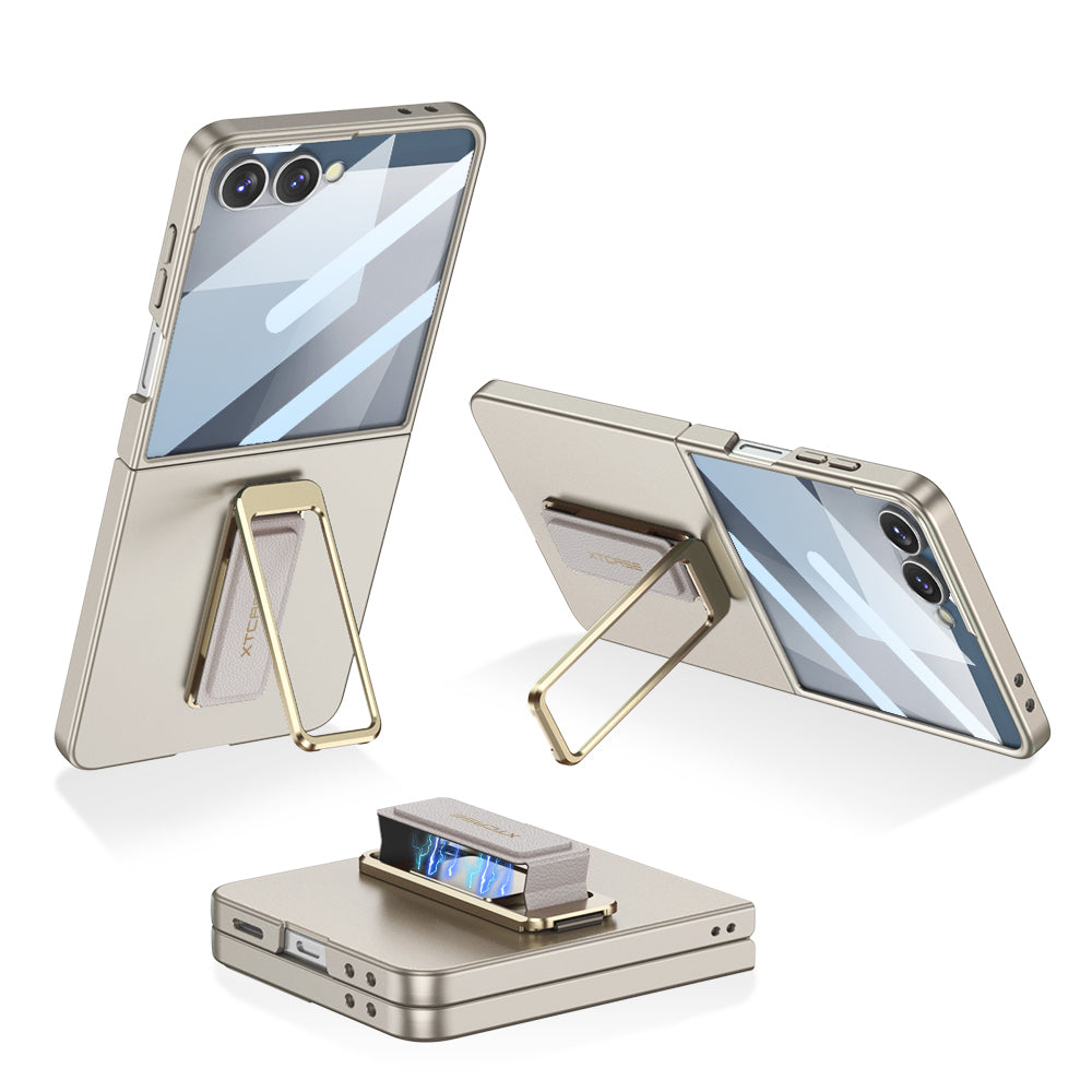 Mágneses tartó Ütésálló telefontok elülső védőfóliával Galaxy Z Flip7 készülékhez