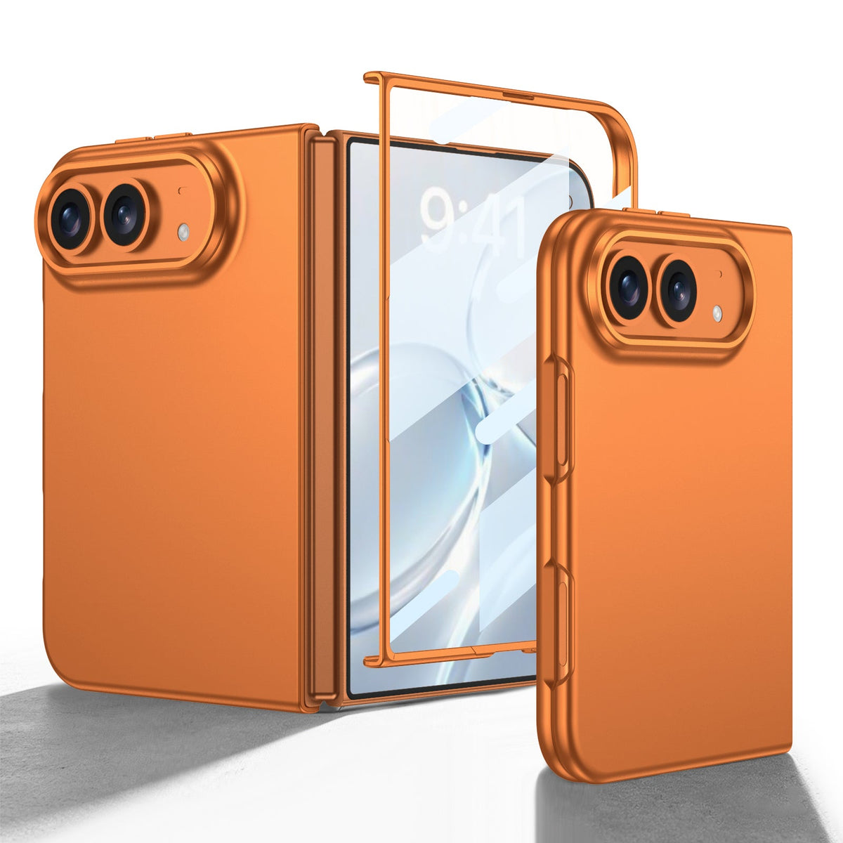 iPhone Ultra | Slank telefoonhoesje met volledige dekking Ingebouwde film van gehard glas
