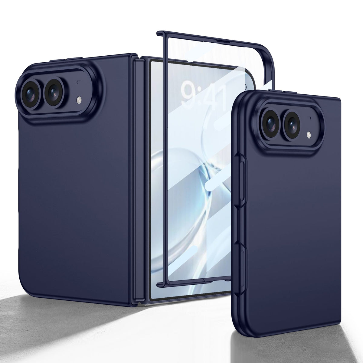 iPhone Ultra | Slank telefoonhoesje met volledige dekking Ingebouwde film van gehard glas