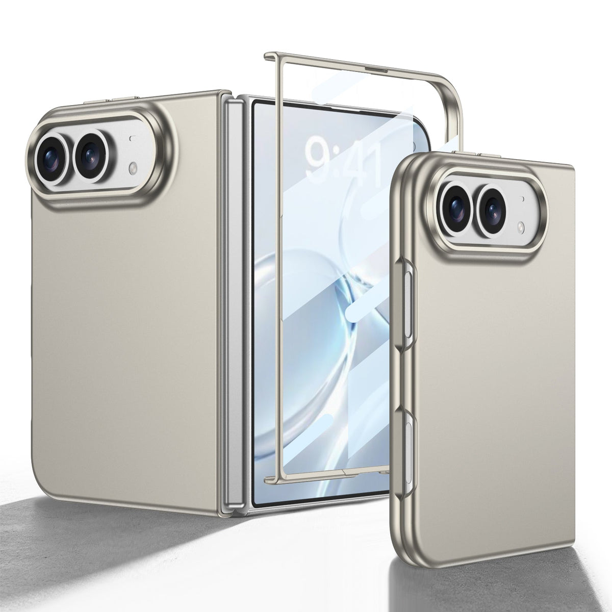 iPhone Ultra | Slank telefoonhoesje met volledige dekking Ingebouwde film van gehard glas