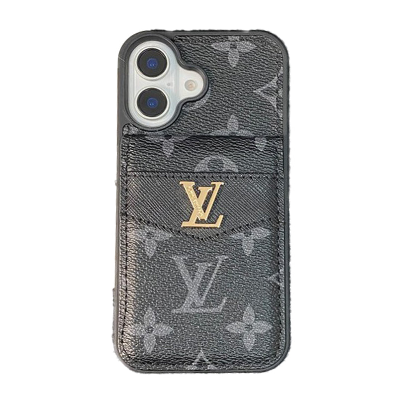 Luxe kaarttas iPhone-hoesje in klassieke kleur