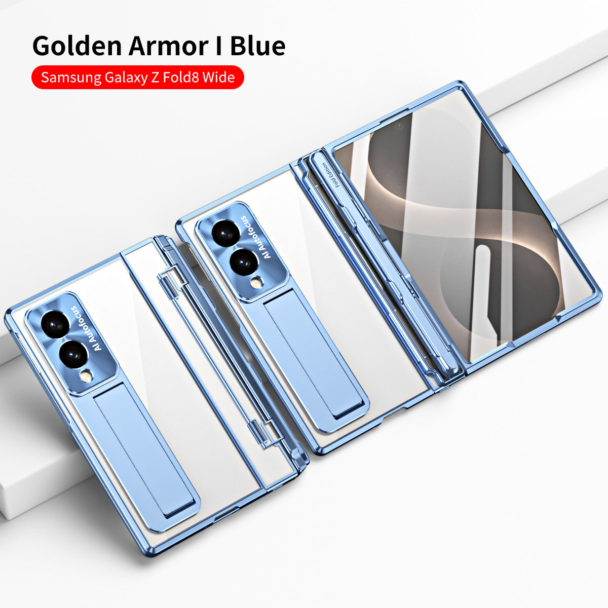 Armor galvanizált ütésálló telefontok képernyővédő fóliával Galaxy Z Fold 8/7/6/5/4/3 Wide Ultra telefonhoz