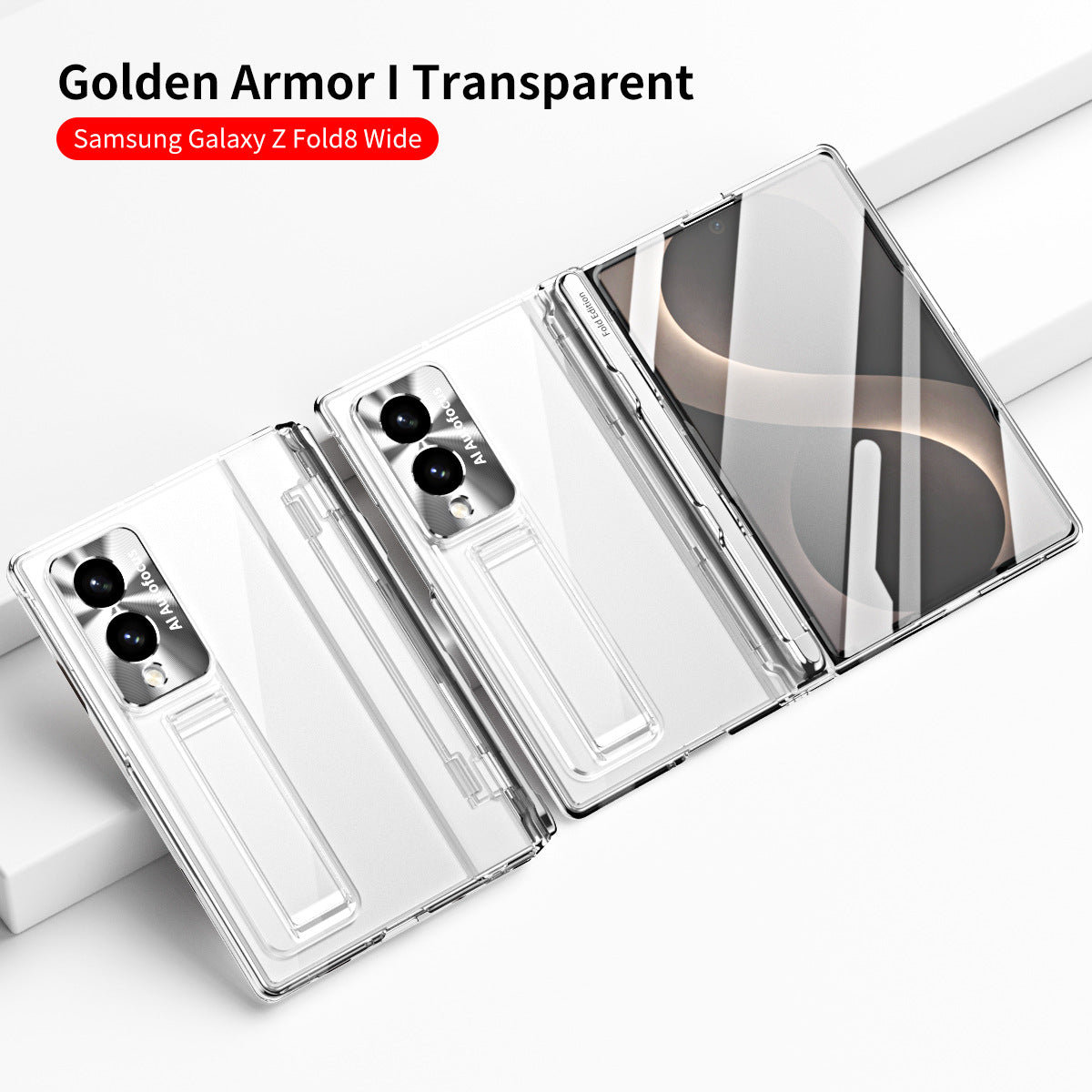Armor galvanizált ütésálló telefontok képernyővédő fóliával Galaxy Z Fold 8/7/6/5/4/3 Wide Ultra telefonhoz