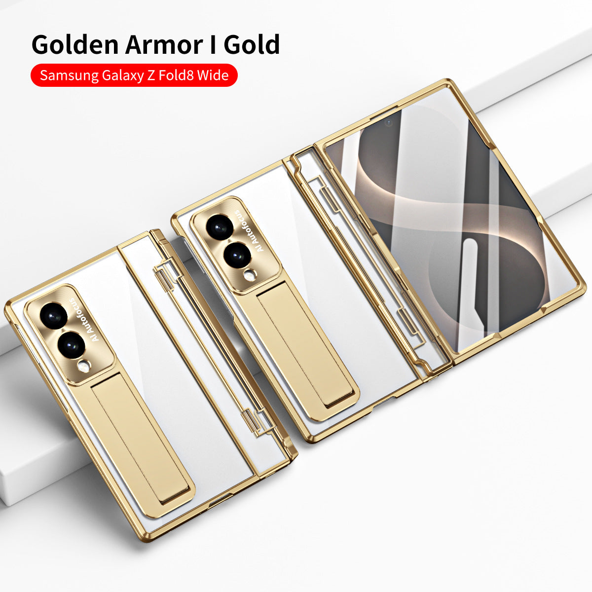 Armor galvanizált ütésálló telefontok képernyővédő fóliával Galaxy Z Fold 8/7/6/5/4/3 Wide Ultra telefonhoz