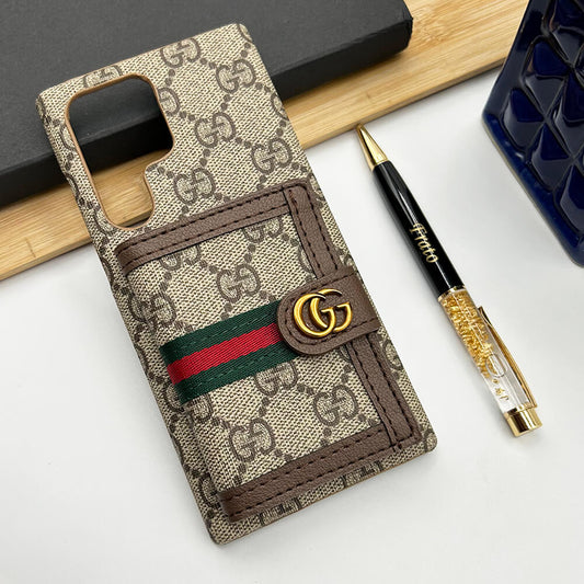 Luxe merkportemonnee voor de Samsung Galaxy S25/24/23-serie