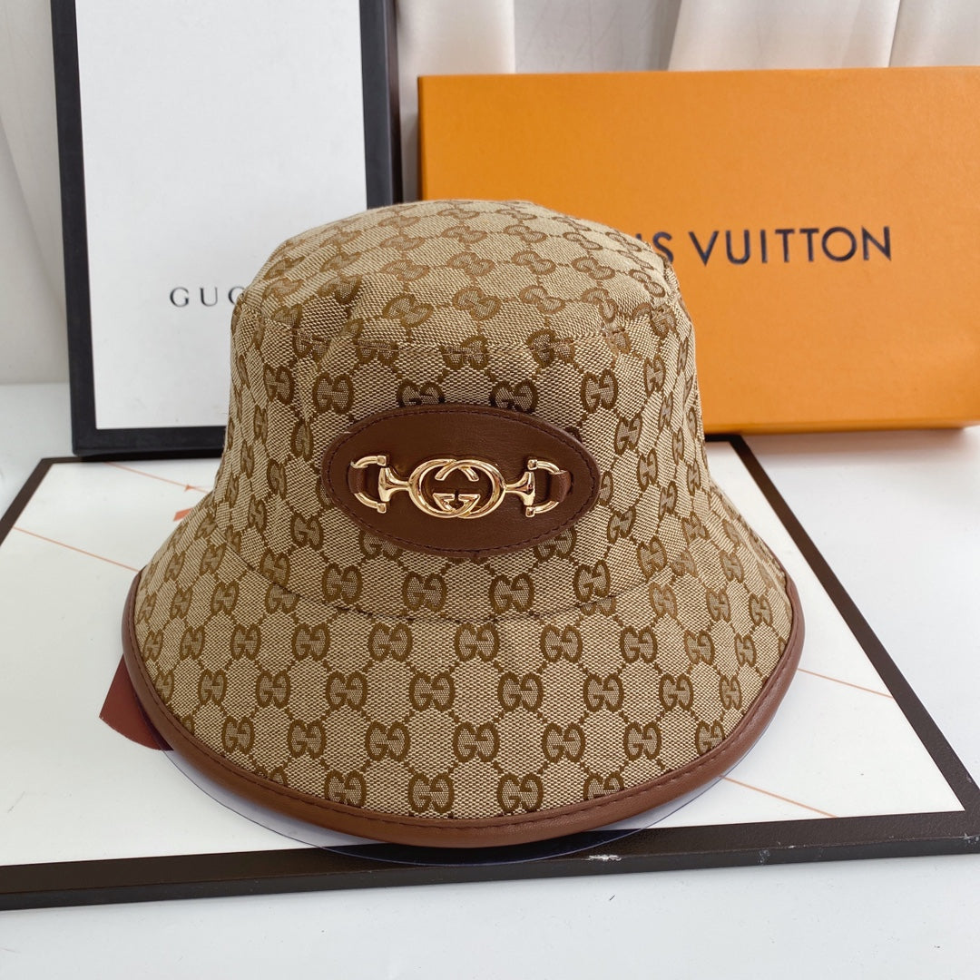 Chapeau bob classique à chaîne monogramme GG