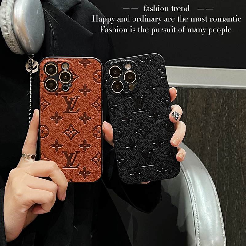 Luxe lederen iPhone-hoesje in kleur