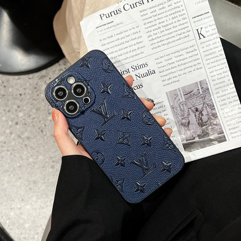 Luxe lederen iPhone-hoesje in kleur