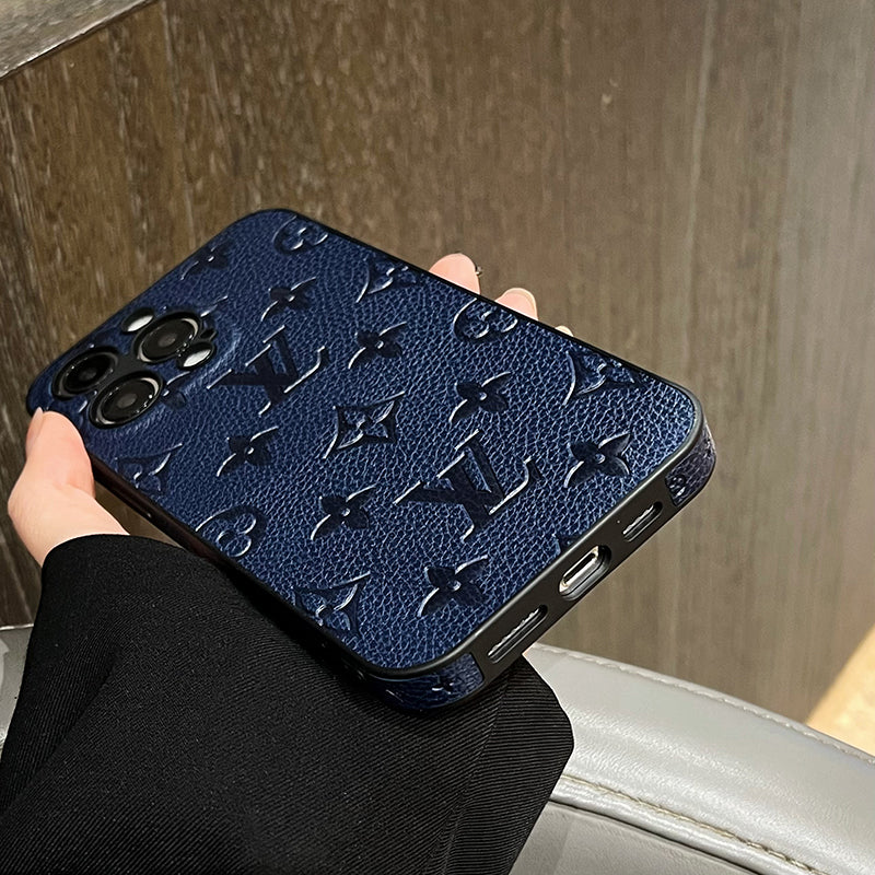 Luxe lederen iPhone-hoesje in kleur