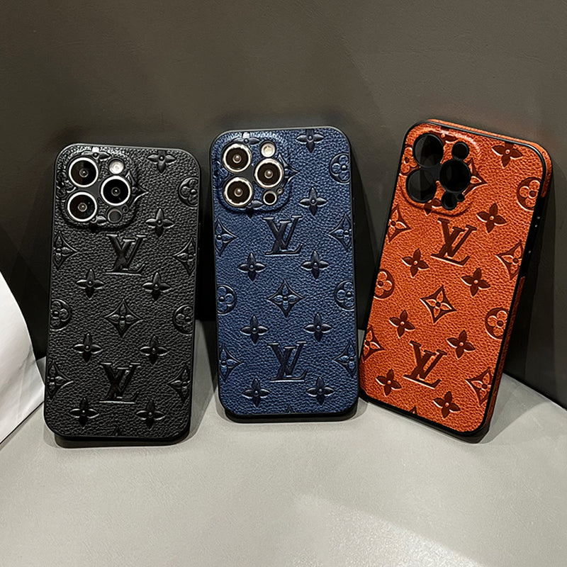 Luxe lederen iPhone-hoesje in kleur