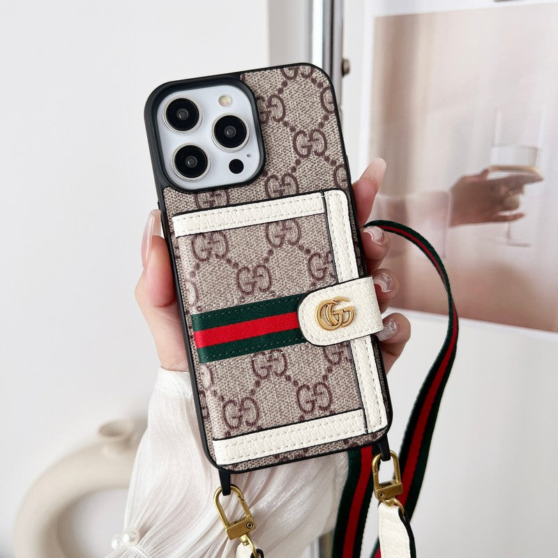 Premium kaarttasketting Klassiek iPhone-hoesje