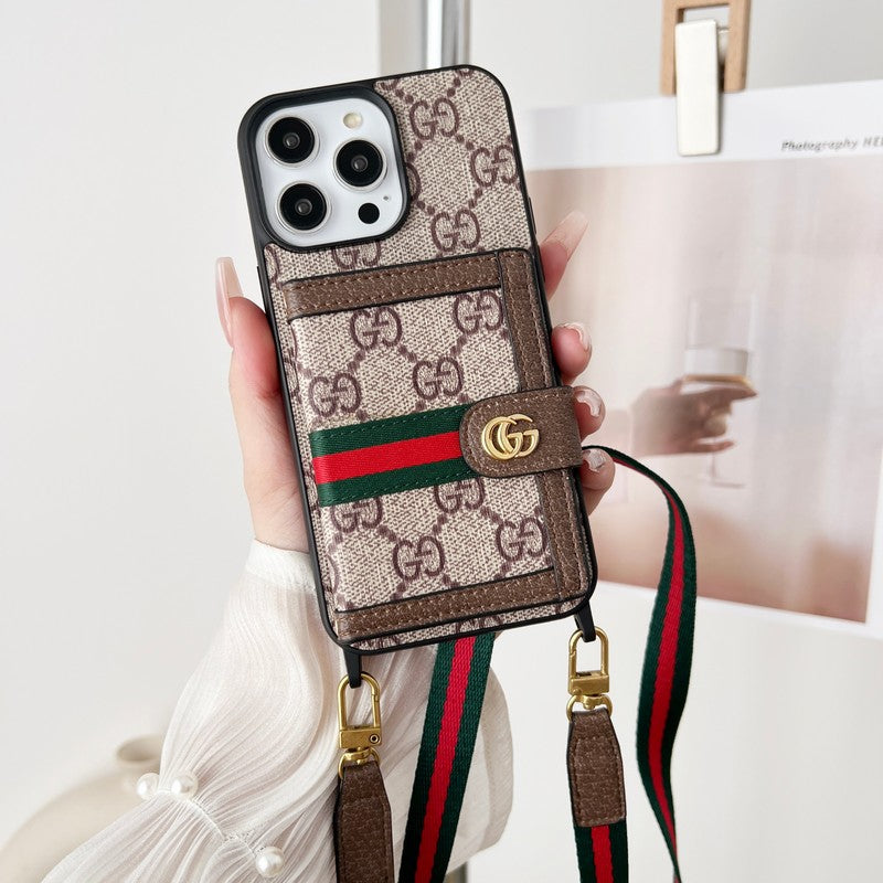 Premium kaarttasketting Klassiek iPhone-hoesje