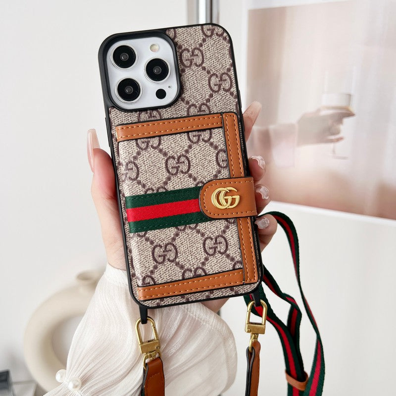 Premium kaarttasketting Klassiek iPhone-hoesje