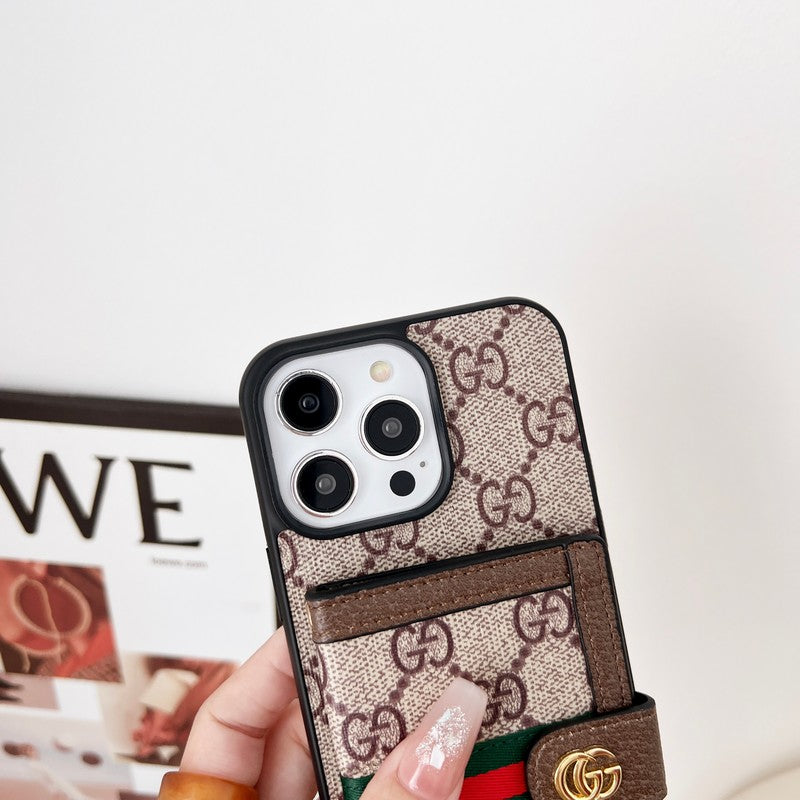 Premium kaarttasketting Klassiek iPhone-hoesje