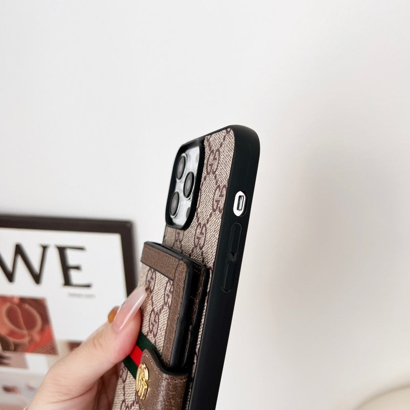 Premium kaarttasketting Klassiek iPhone-hoesje